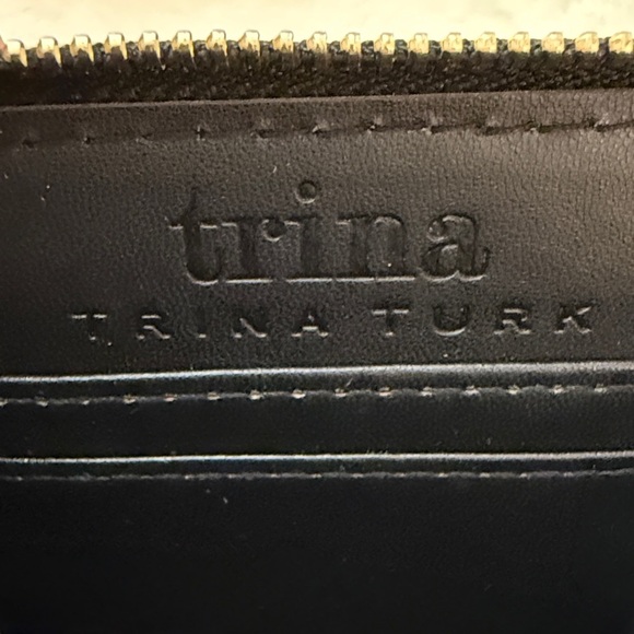 Trina Turk Black and White Croco Wallet - Picture 7 of 10